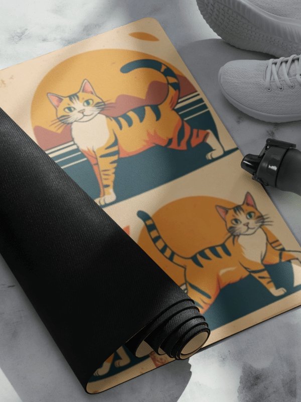 Retro Cats Yoga Mat product image (2)