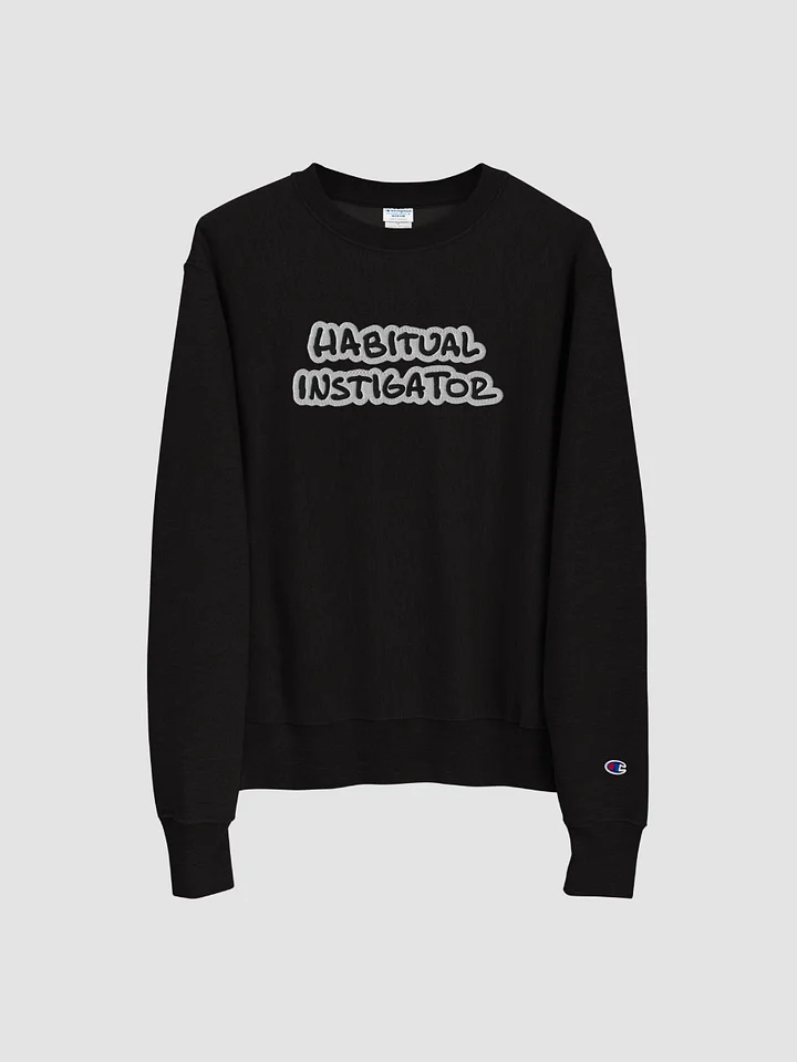 HABITUAL INSTIGATOR (bubble design) embroidered Champion Crewneck product image (2)