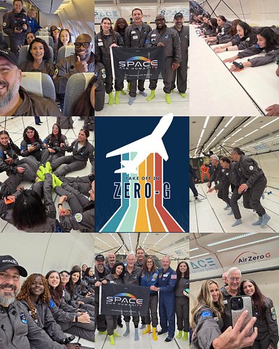 Zero‑G day!

We flew. We floated. We screamed. We laughed. We took off. 

Our Future Voices of Space mentees just experienced...
