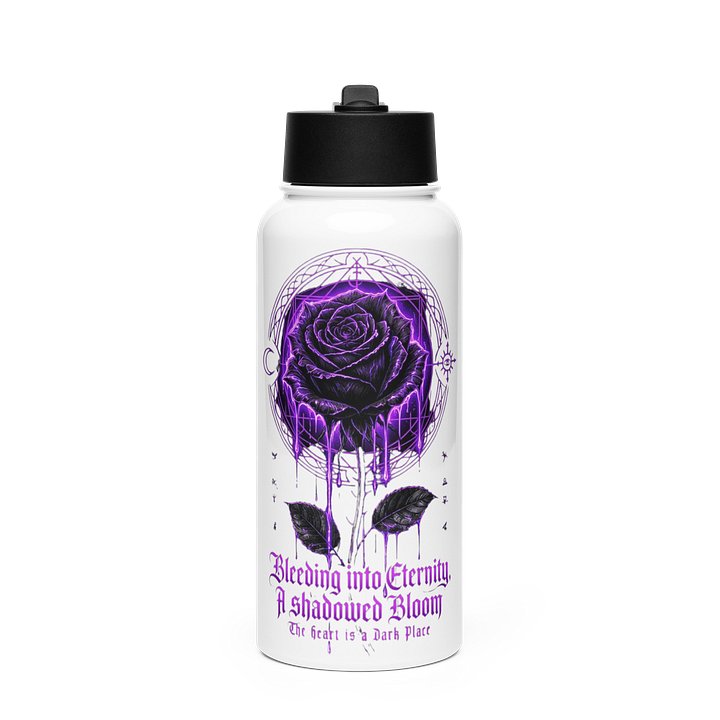 Neon Gothic Rose 32oz Straw Bottle product image (1)