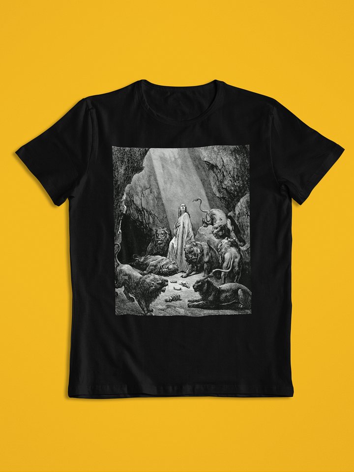 Daniel in the Lion's Den Gustave Dore Bible Illustration Unisex T-Shirt product image (1)