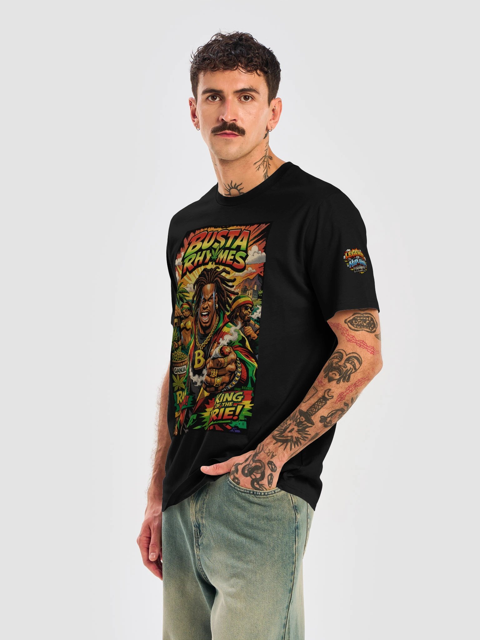 Busta Rhymes — Raw Energy & Hip-Hop Power Graphic T-Shirt product image (6)