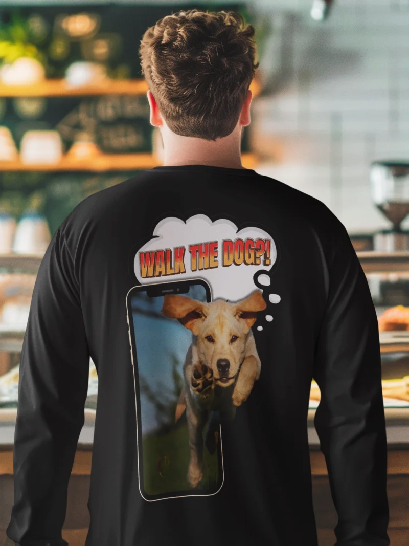 Walk the Dog Comfy Long Sleeve Shirt product image (8)
