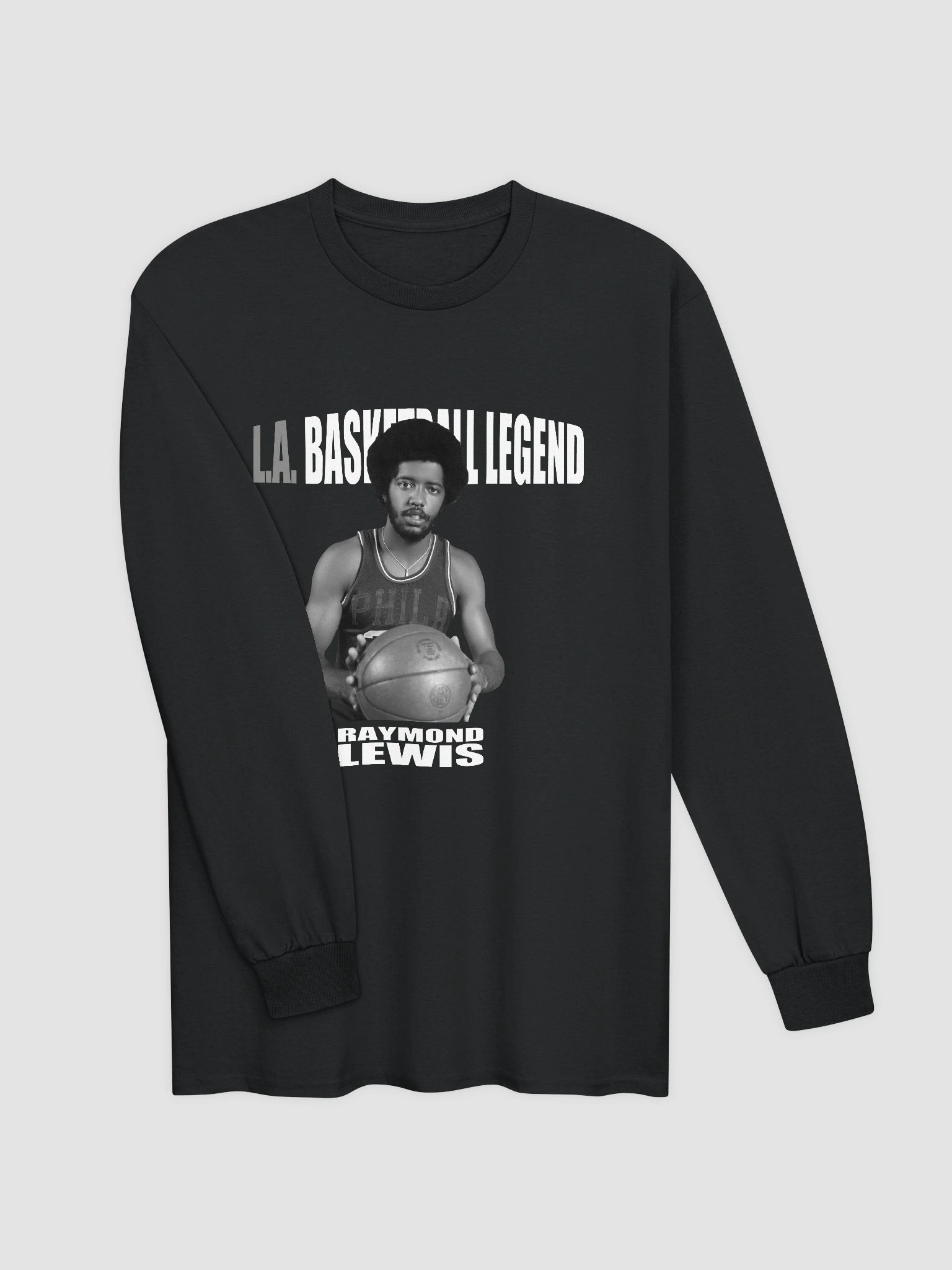 L.A. Basketball Legend Raymond Lewis Long Sleeve T-shirt product image (3)