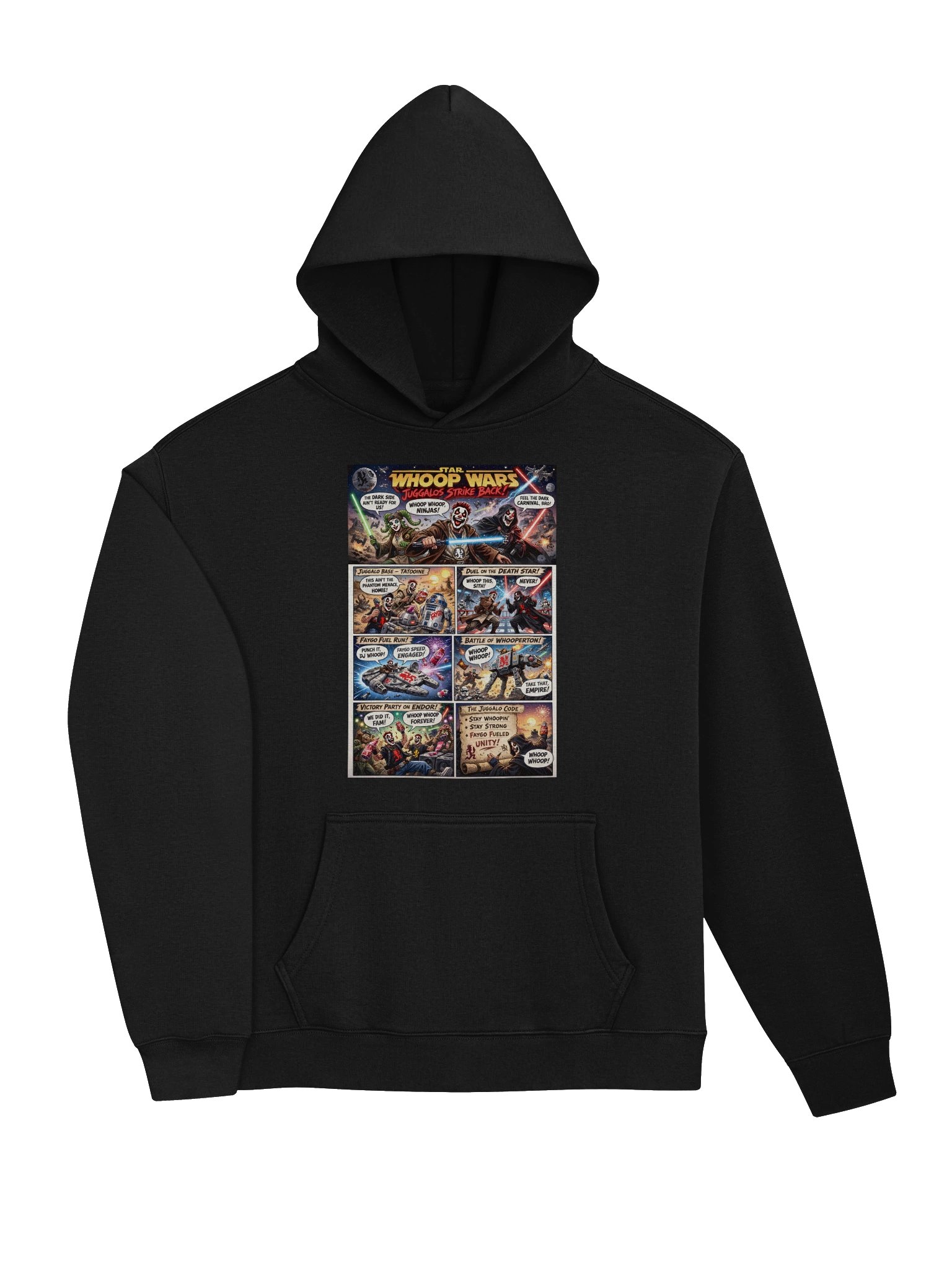 🚀 Star Whoop Wars: Juggalos Strike Back Hoodie product image (3)