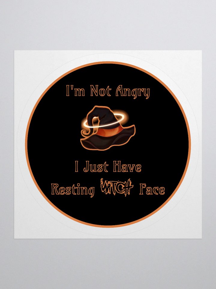 Resting Witch Face Sticker product image (1)