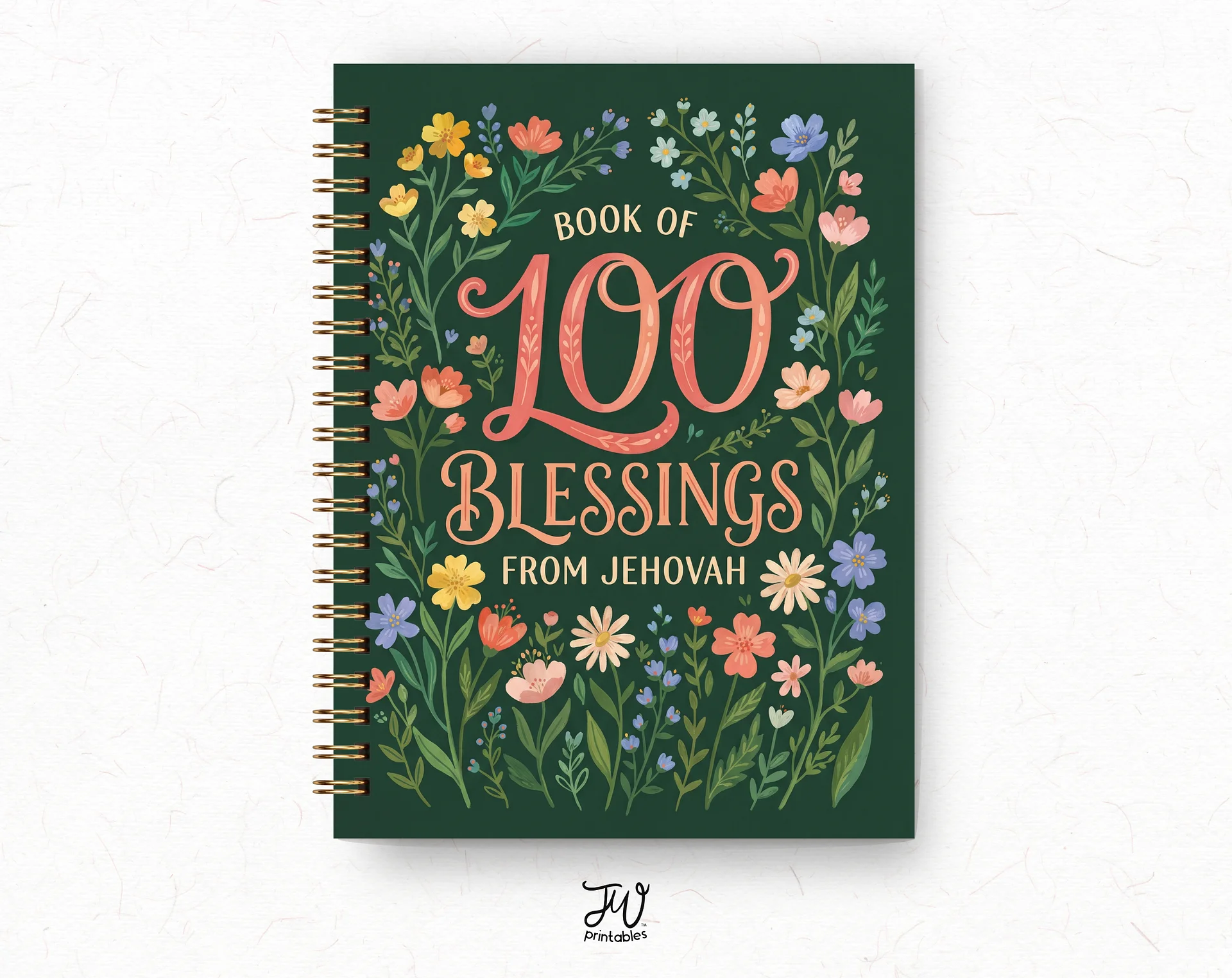 100 Blessings From Jehovah Prompted Journal product image (1)