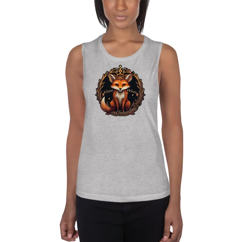 Vixen Wives Club Royal Vixen flowy muscle tank top. product image (13)