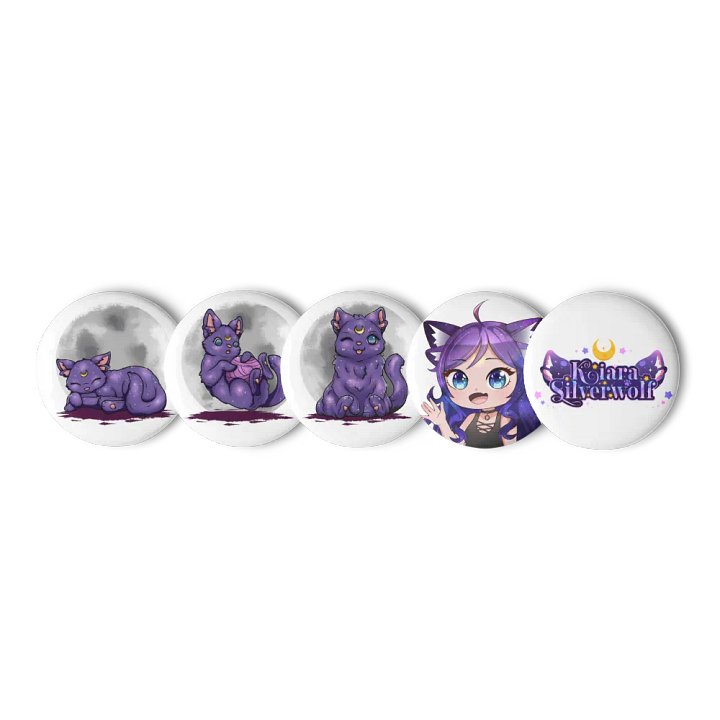 5-Piece Pin Set - White product image (1)