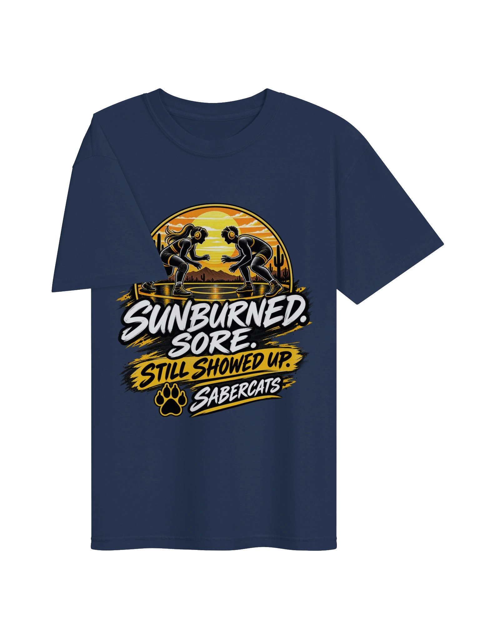 Sunburned. Sore. Still Showed Up. Sabercats Tee product image (33)