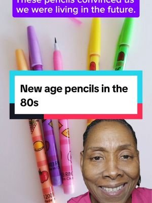 Do y'all remember these fruit-scented pencils with the refillable lead? We thought this was the most advanced technology on Earth. Let's take a trip down memory lane and talk about it. #backintheday #childhoodmemories #nostalgia 