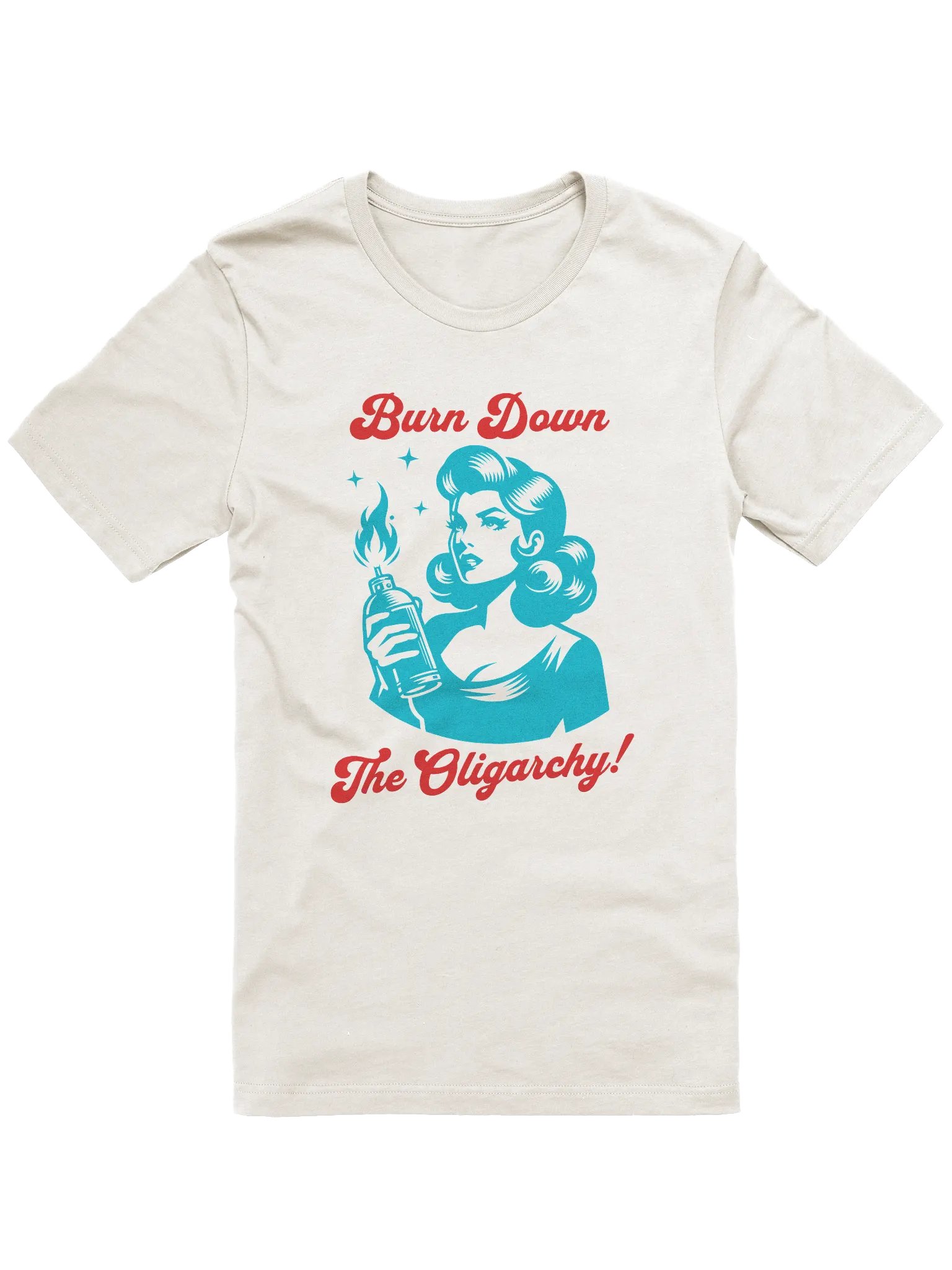 Burn Down The Oligarchy Retro Supersoft T-Shirt product image (3)