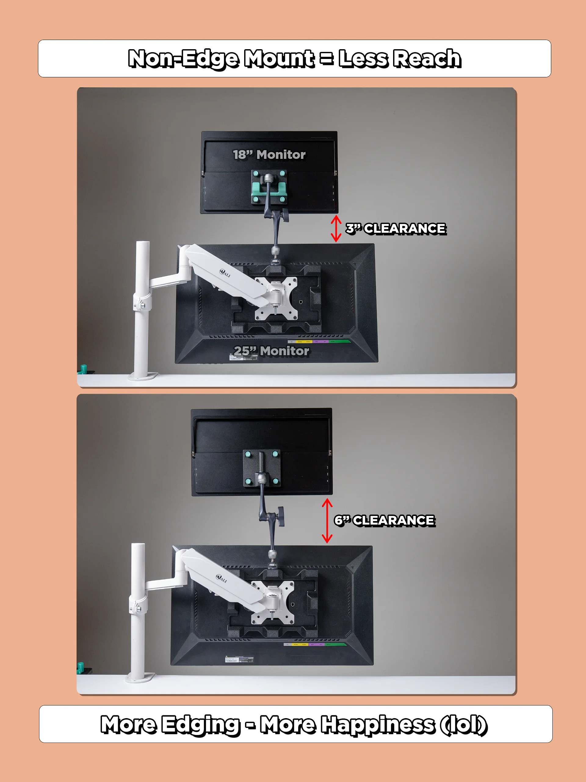 Veptor Edge - Portable Monitor VESA 1/4" Adapter, 100mm 75mm product image (7)
