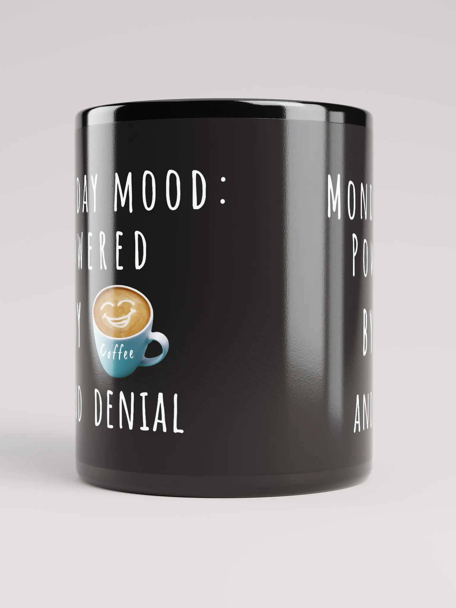 Funny Monday Mood Coffee black glossy Mug product image (5)