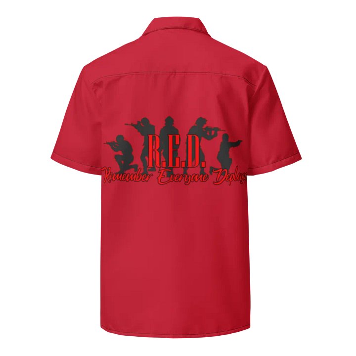RED Friday Button Up (Red) product image (1)