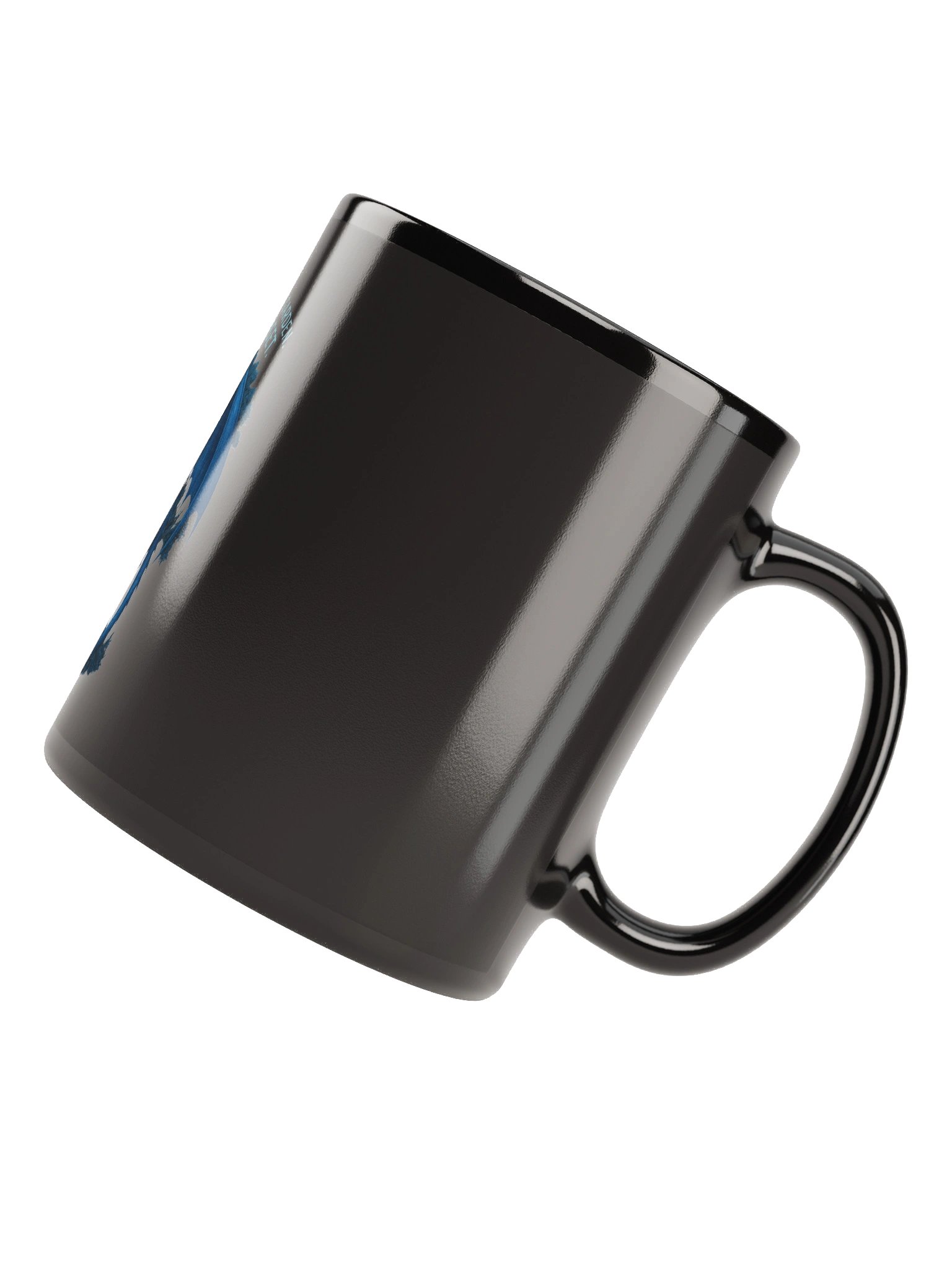 💙 Blue Dragon Glossy Black Mug – Emspiracy Edition 💙 product image (6)