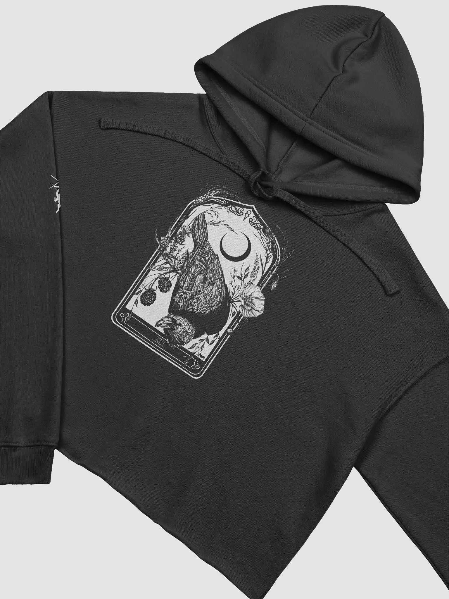 XIII Tarot (Raven) crop hoodie product image (3)