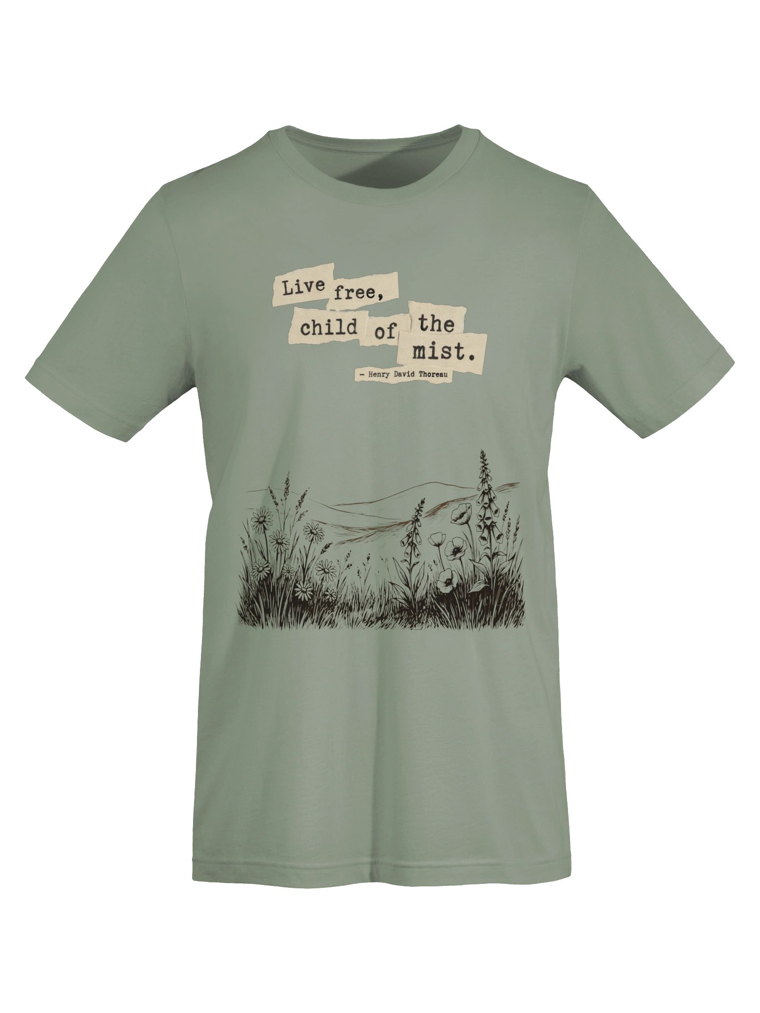 Thoreau Quote Shirt, Wildflower Nature Graphic Tee product image (36)
