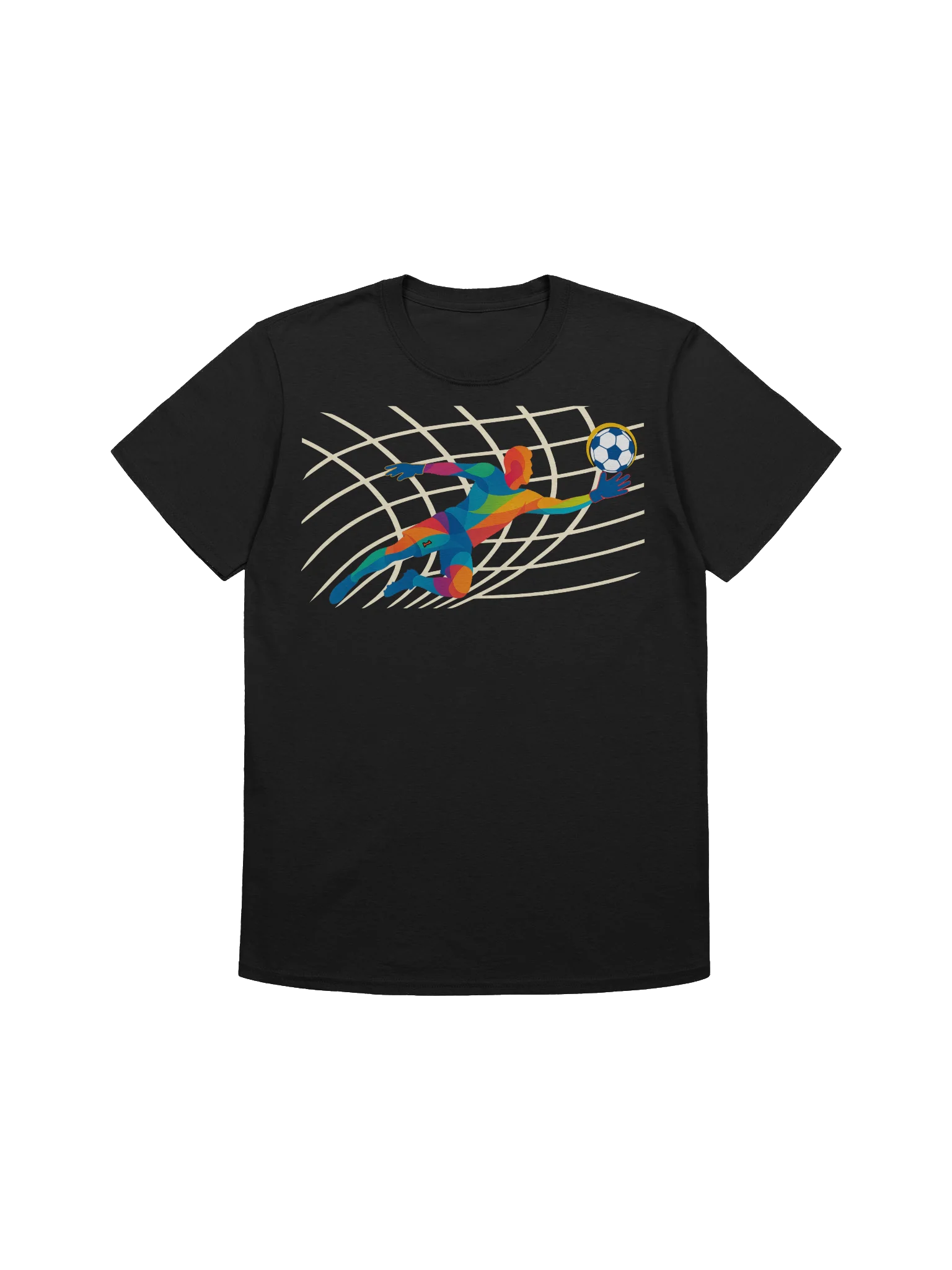 Diving Save: Colorful Goalkeeper Tee product image (1)