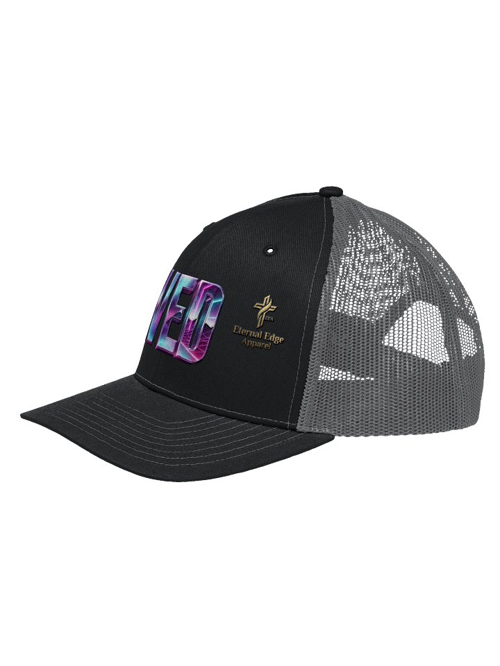 Synthwave SAVED Embroidered Trucker Hat product image (2)