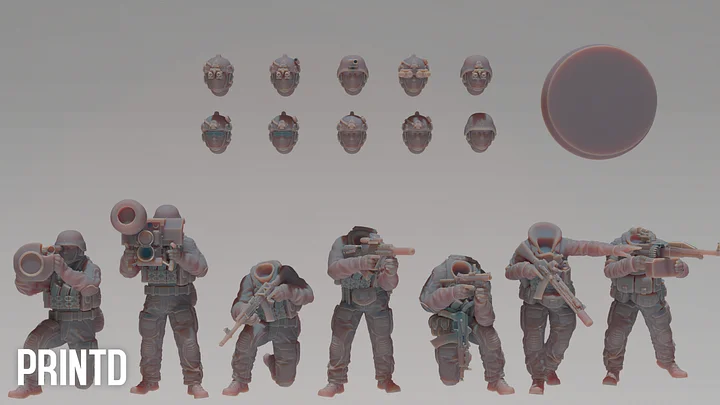 Ukrainian Special Forces - Modern Warfare Wargame Hobby Resin Scale Models product image (2)