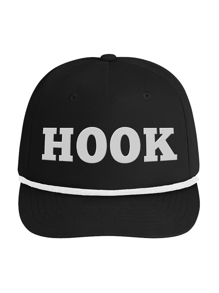 HOOK Rope Golf Cap — Bold Club Style B&W product image (1)