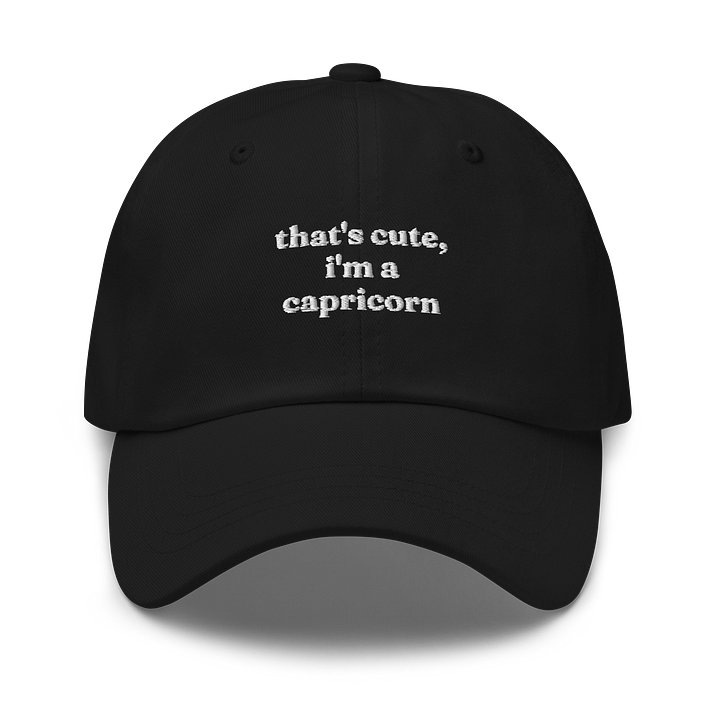 that's cute capricorn embroidered cap product image (1)