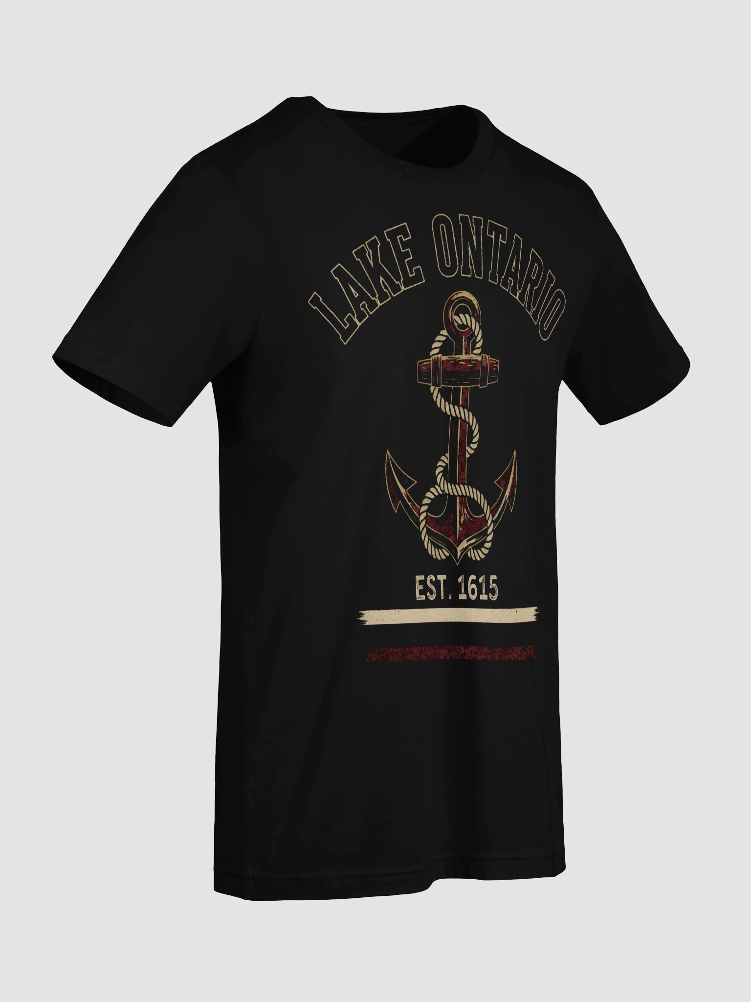 Lake Ontario EST 1656 Retro Anchor Souvenir Stripe for Men Women product image (67)