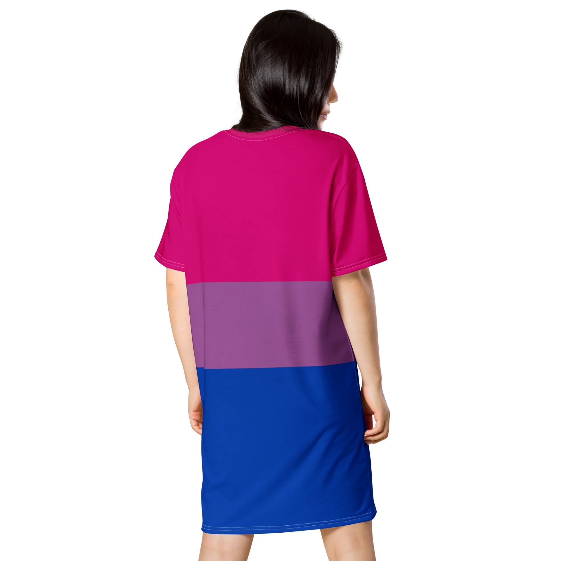 Bisexual Pride Flag T-shirt Dress product image (2)