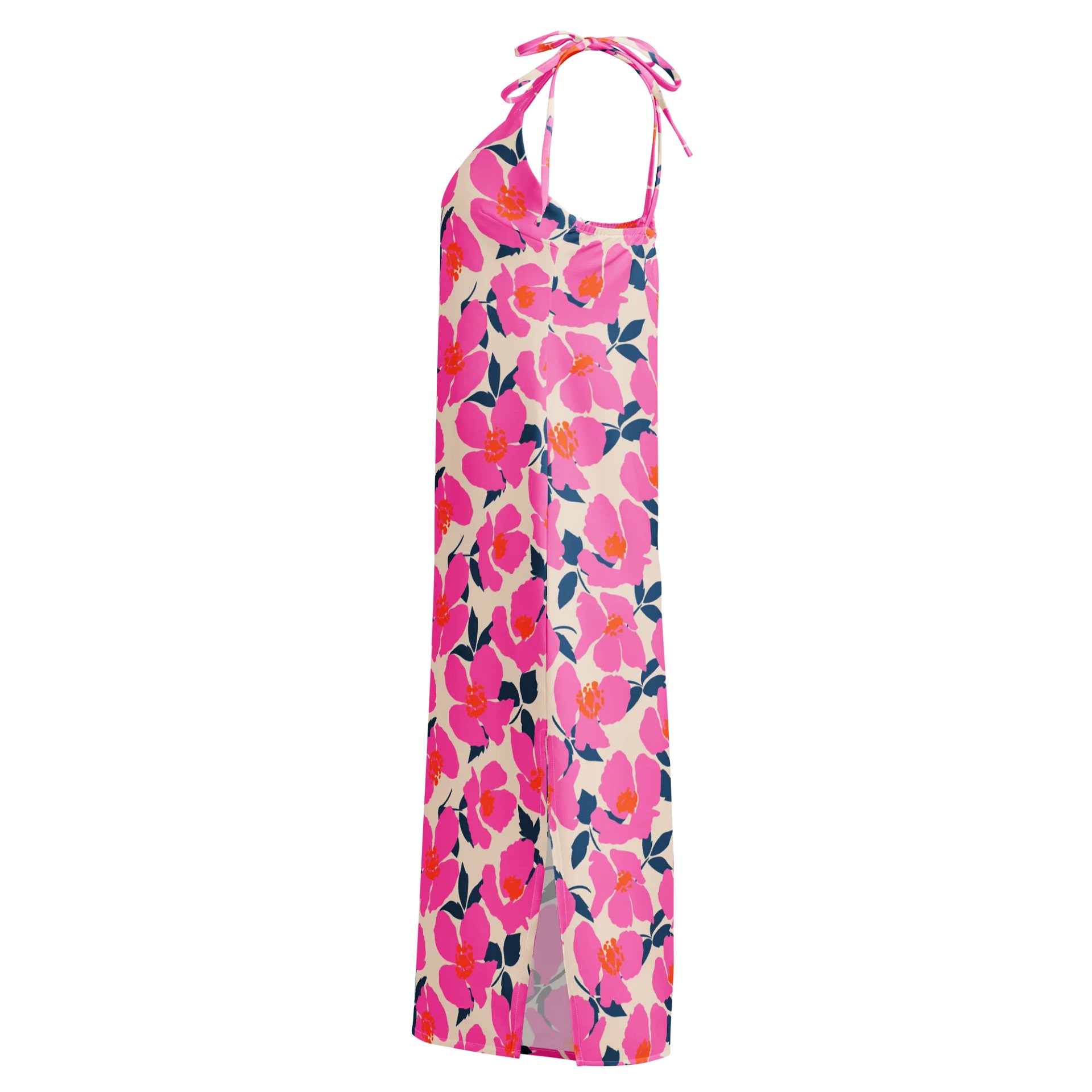Pink Garden Bloom Chiffon Slip Dress product image (3)