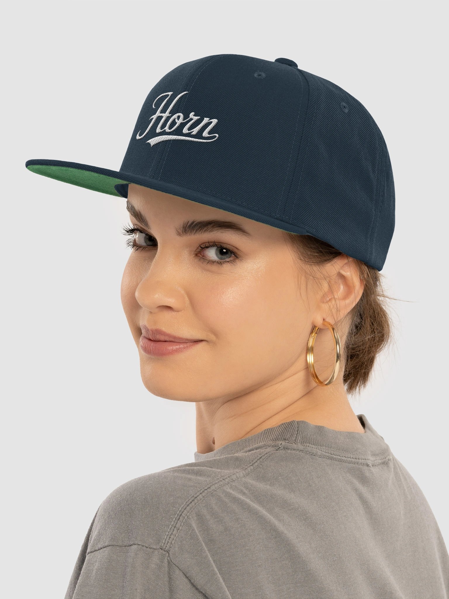 Cursive Horn Snapback (Grandpapi Edition) product image (19)