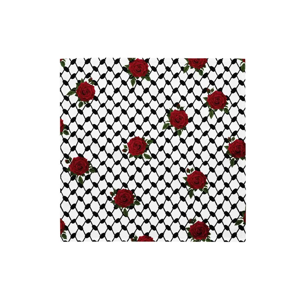 Kufiya Bandana Rose Keffiyeh product image (4)