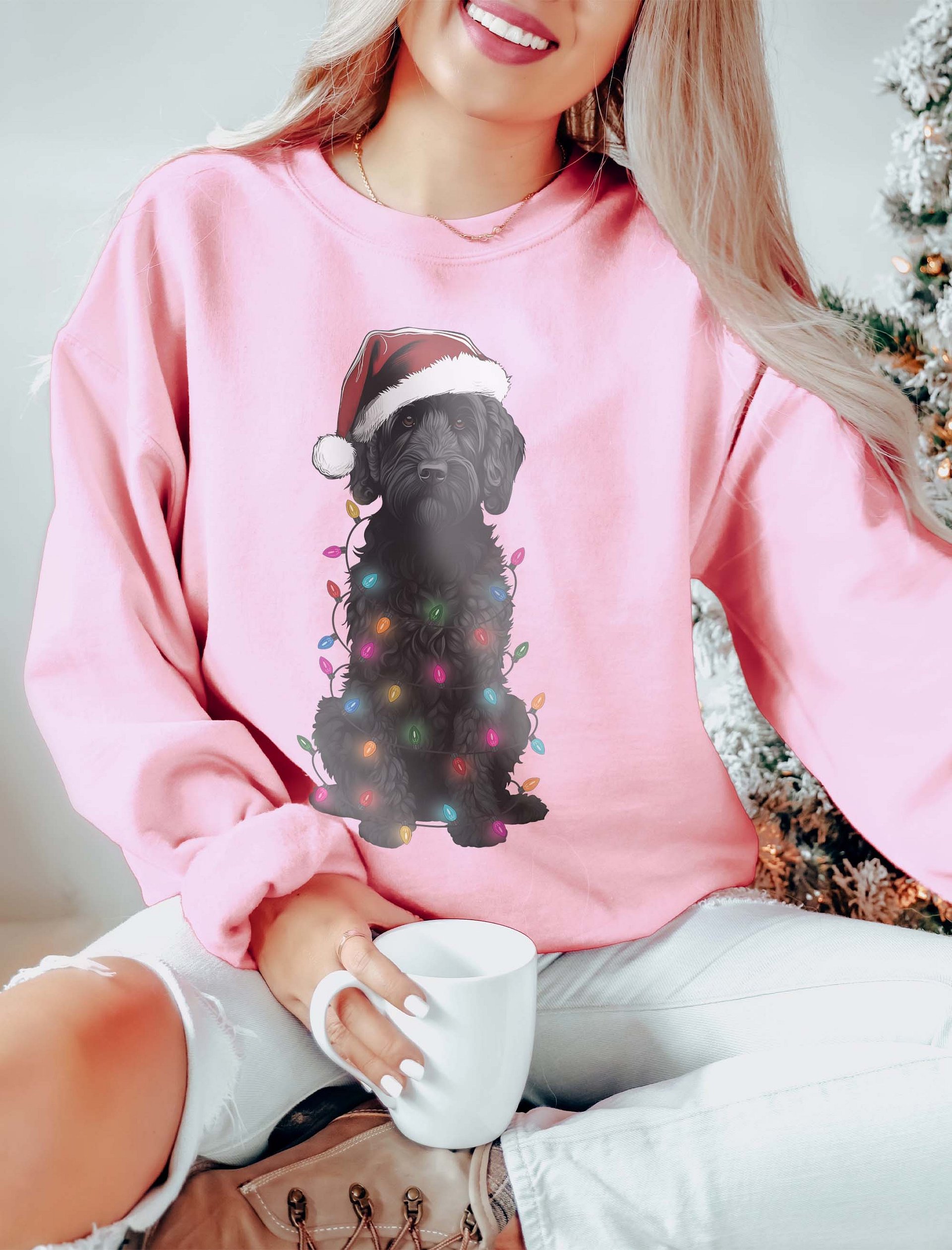 Funny Black Doodle Christmas Sweatshirt for Doodle Paw-rents product image (11)
