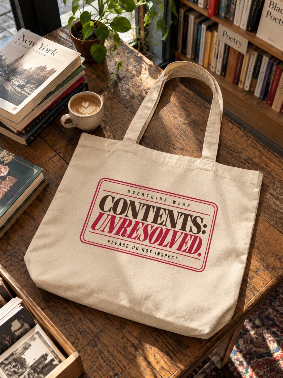 Emotional Baggage – Funny Organic Cotton Tote Bag product image (2)