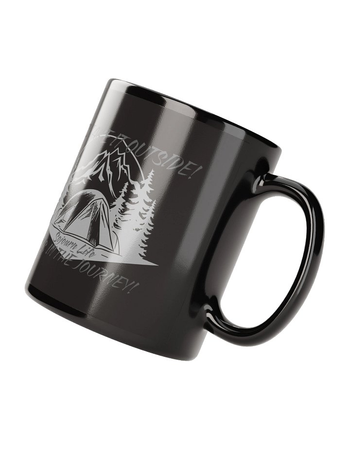 Let's Take It Outside - Sojourn Life Black Glossy Mug product image (2)