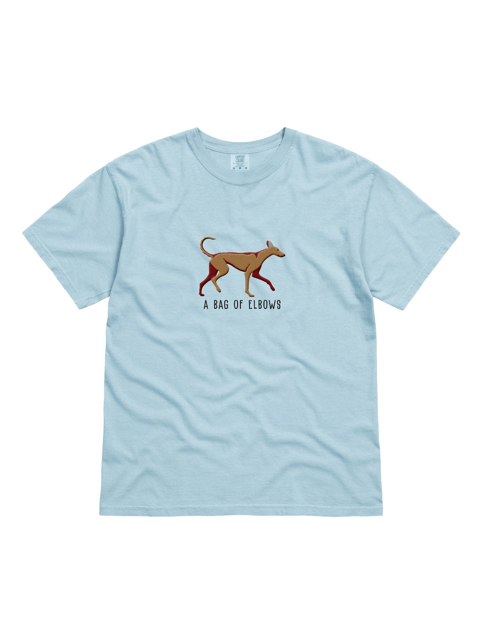 A Bag of Elbows T-Shirt(Embroidered) of an Ibizan Hound(Tan) product image (4)