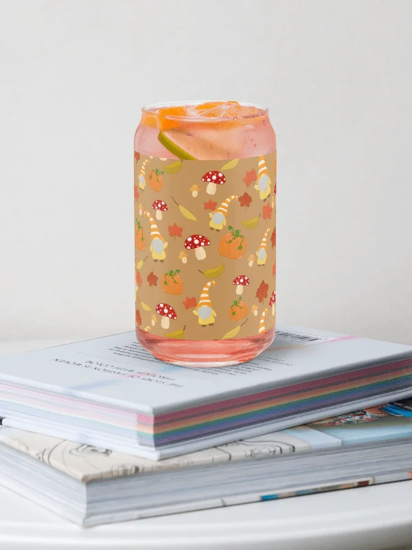 Fall with my Gnomies in Brown Pattern Glass Tumbler product image (1)