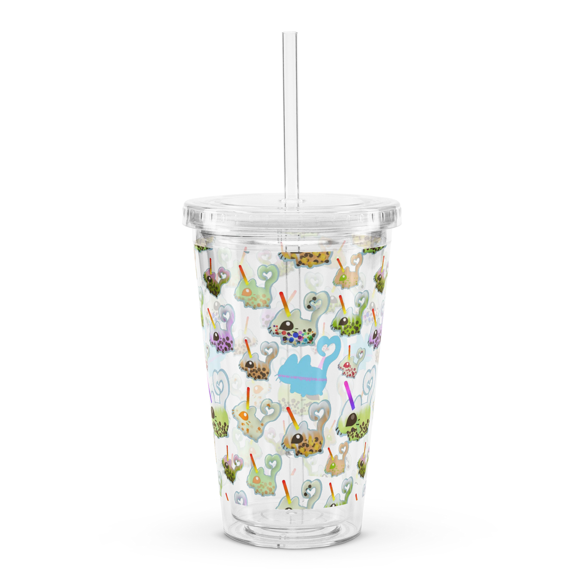 boba vanny pattern clear drink cup product image (4)