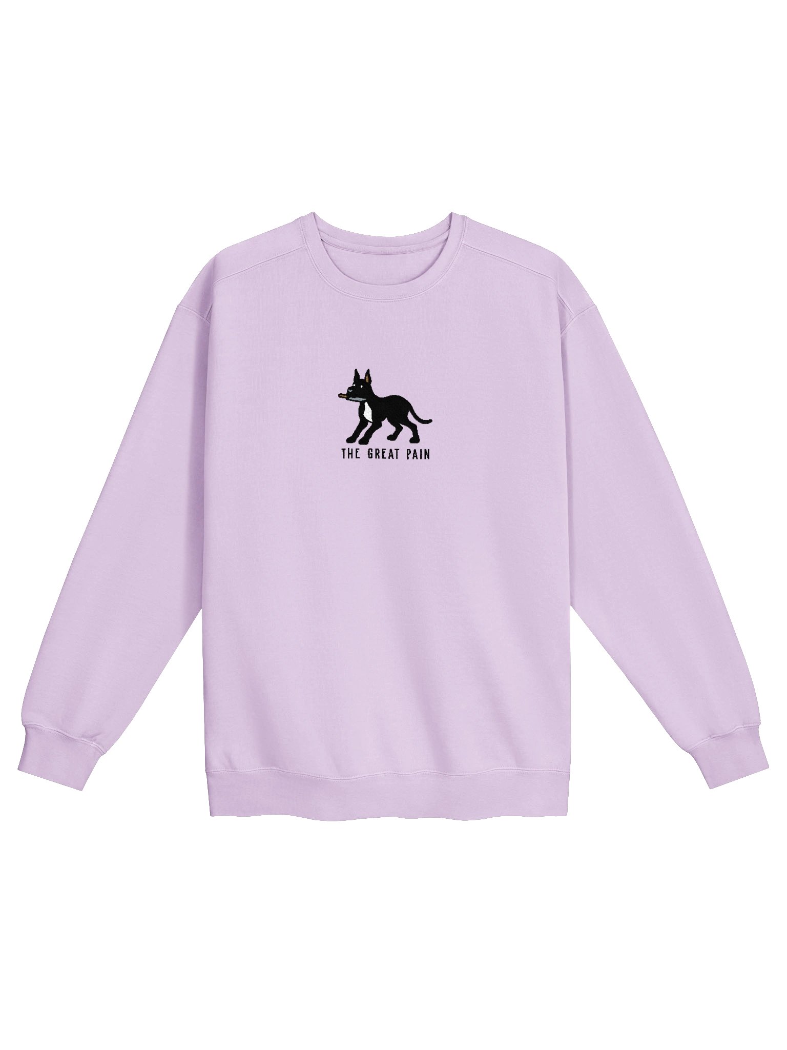 The Great Pain Funny Chibi-Style Embroidered Premium Sweatshirt for Great Dane(Black, Cropped Ears) Owners product image (33)
