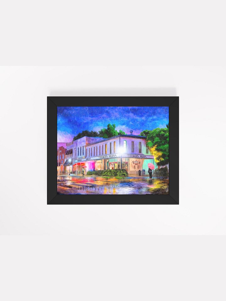 Auburn Alabama On A Rainy Evening Studio Framed Print product image (1)