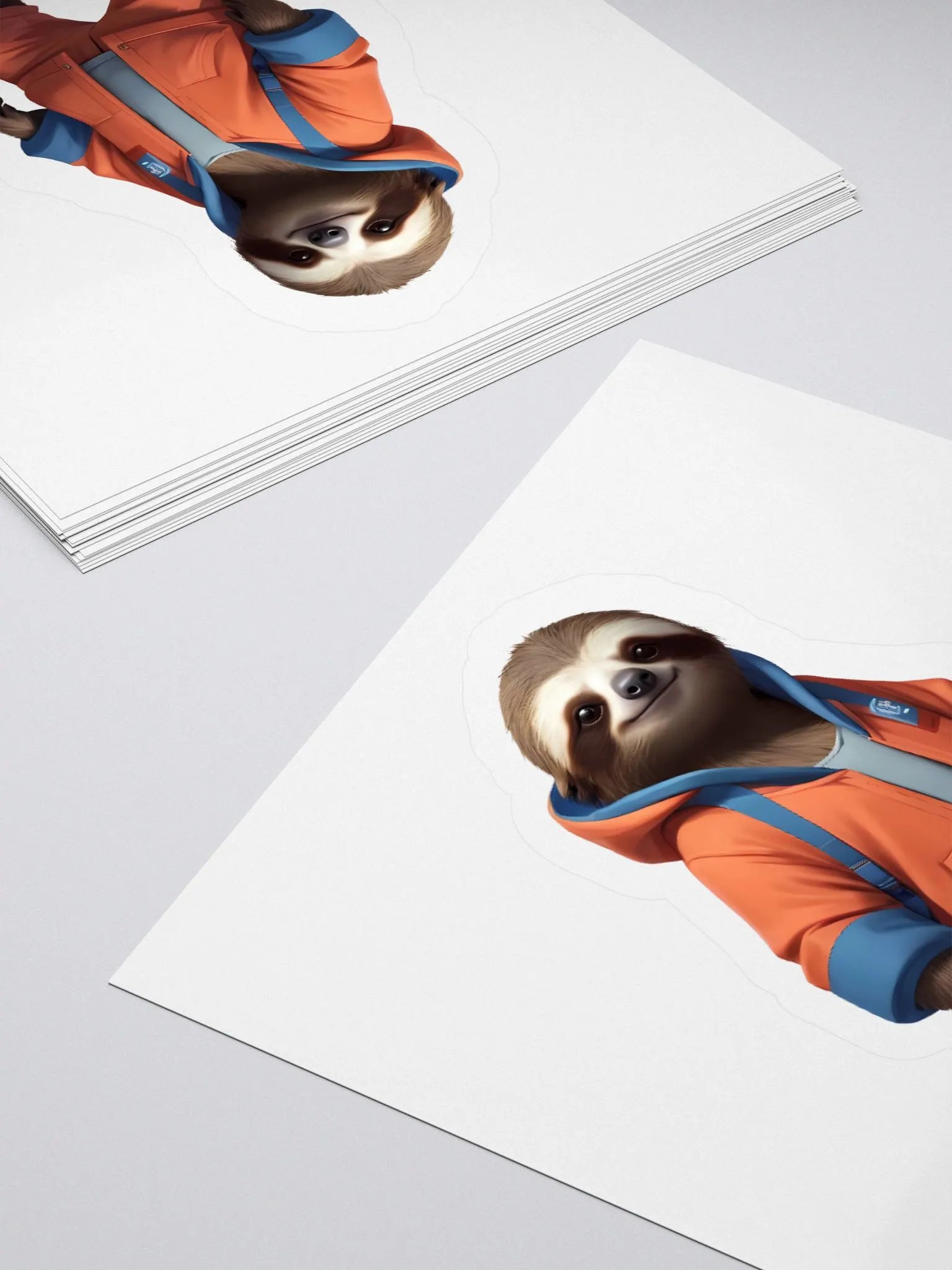 Friendly Sloth kiss-cut Sticker product image (6)