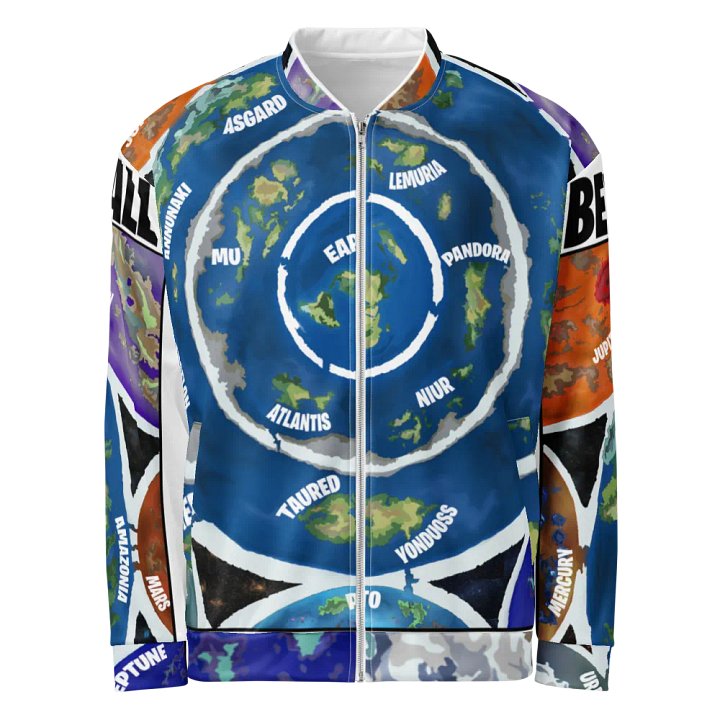 Premium All Over Print Bomber Jacket Beyond The Ice Wall Map product image (1)