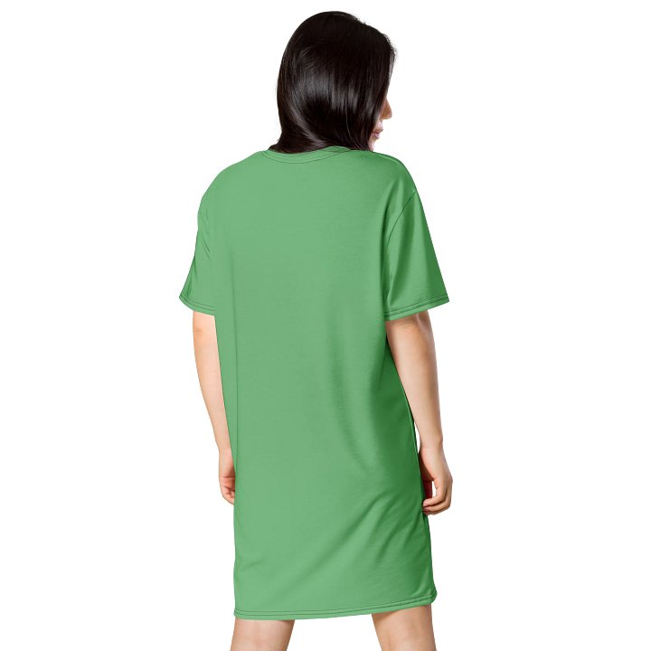 Oversized T-Shirt Dress - Earthy Bay Leaf, Sizes 2XS-6XL product image (2)