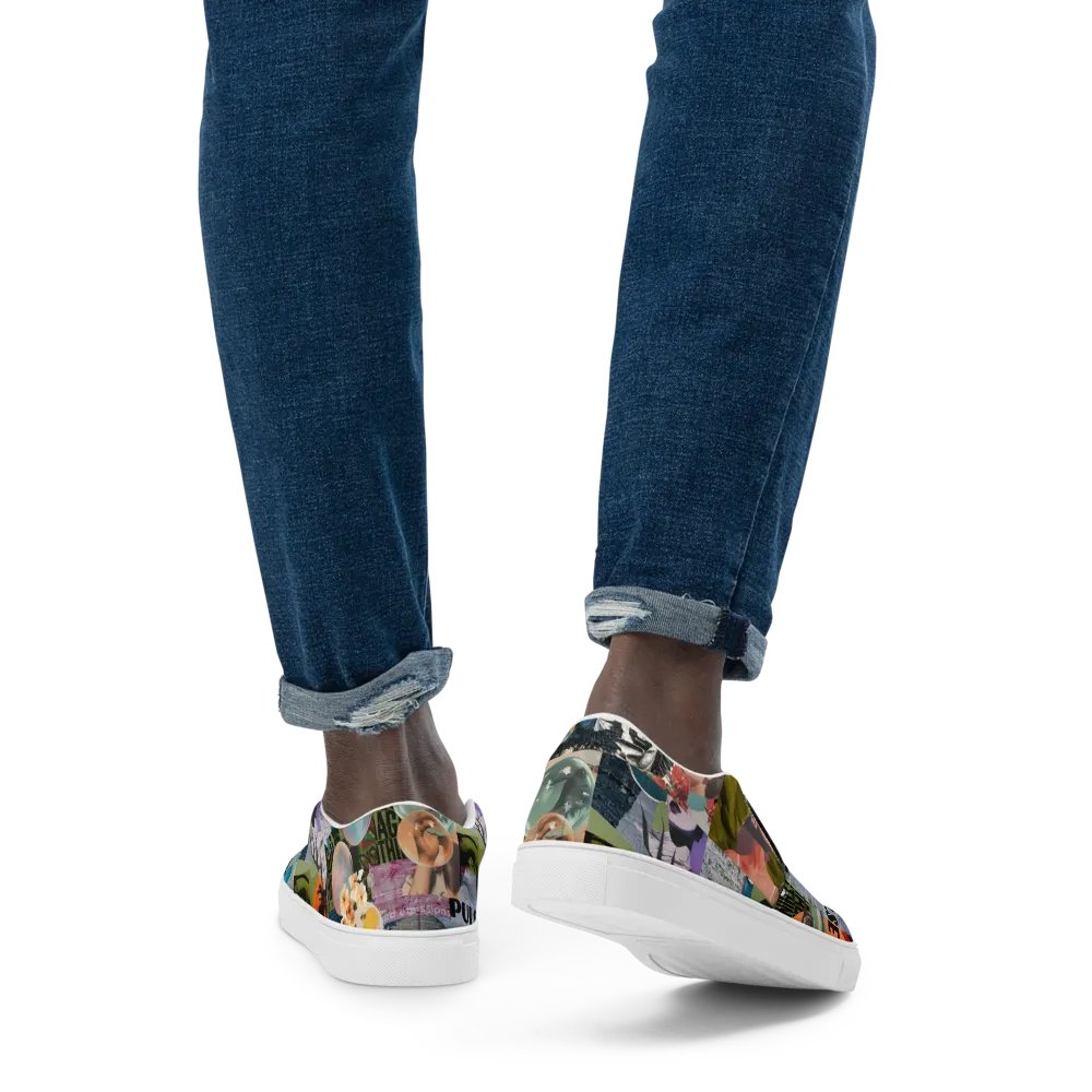Collaged mens slip ons product image (7)