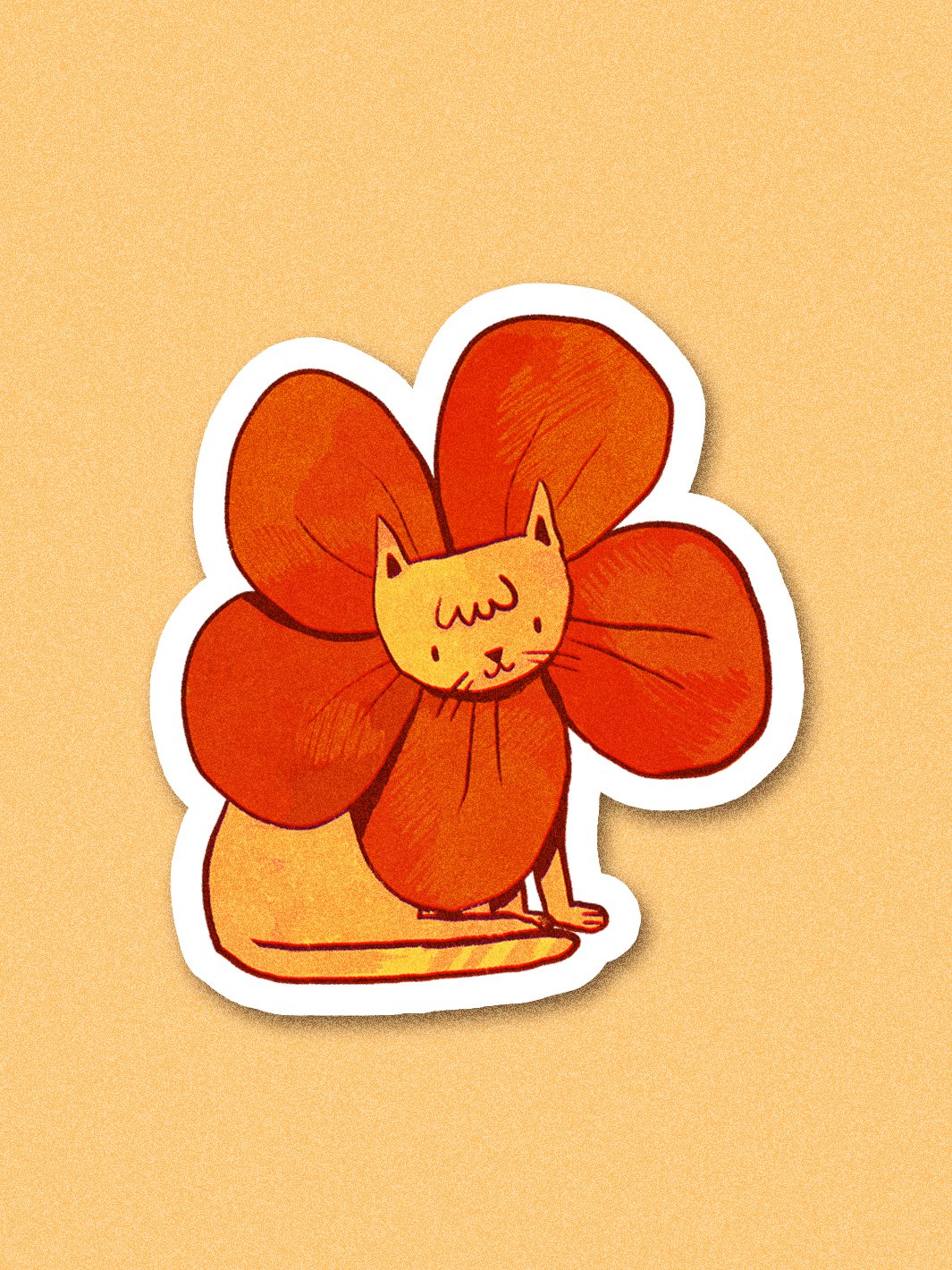 Flower Cat Sticker product image (1)