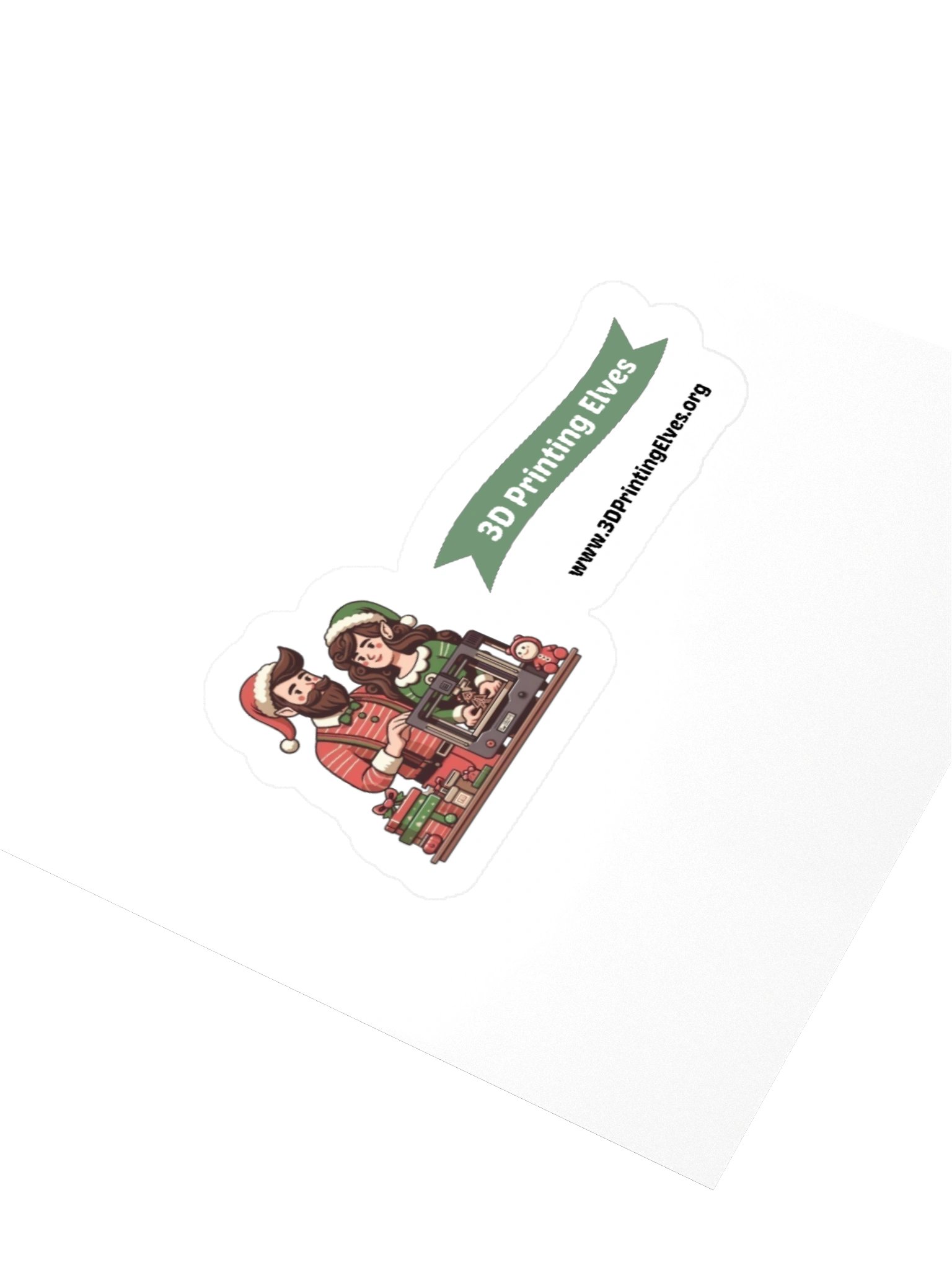 3D Printing Elves Sticker product image (3)
