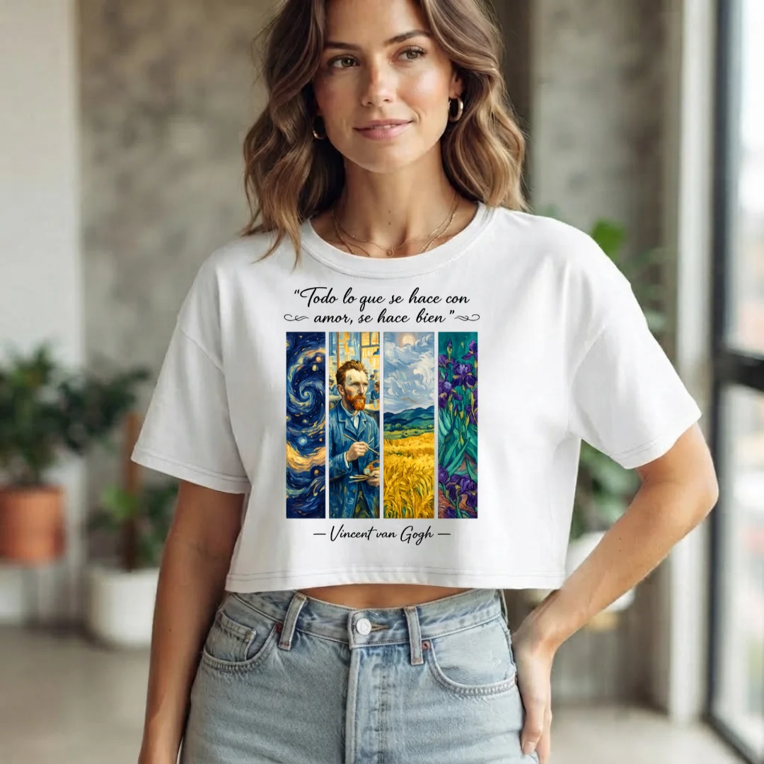 Van Gogh Inspirational Crop Top product image (1)