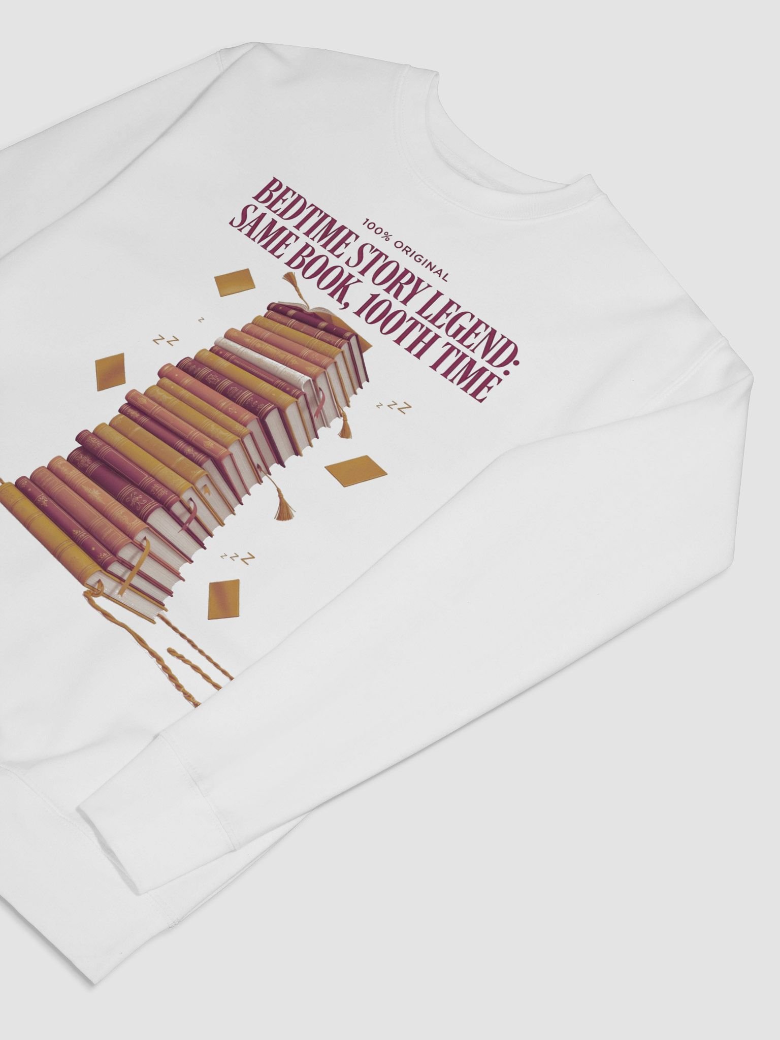 Bedtime Story Legend Sweatshirt, Same Book 100th Time Pullover, Funny Mom Gift product image (7)