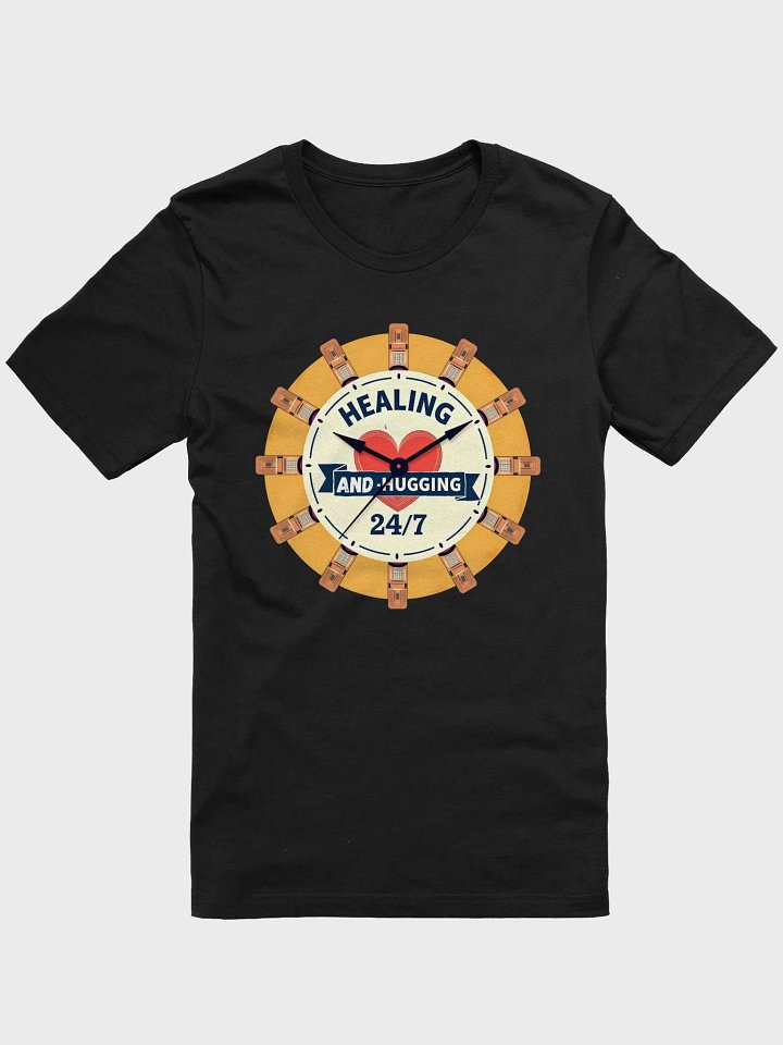 Healing and Hugging 24/7 Clock T-Shirt product image (2)
