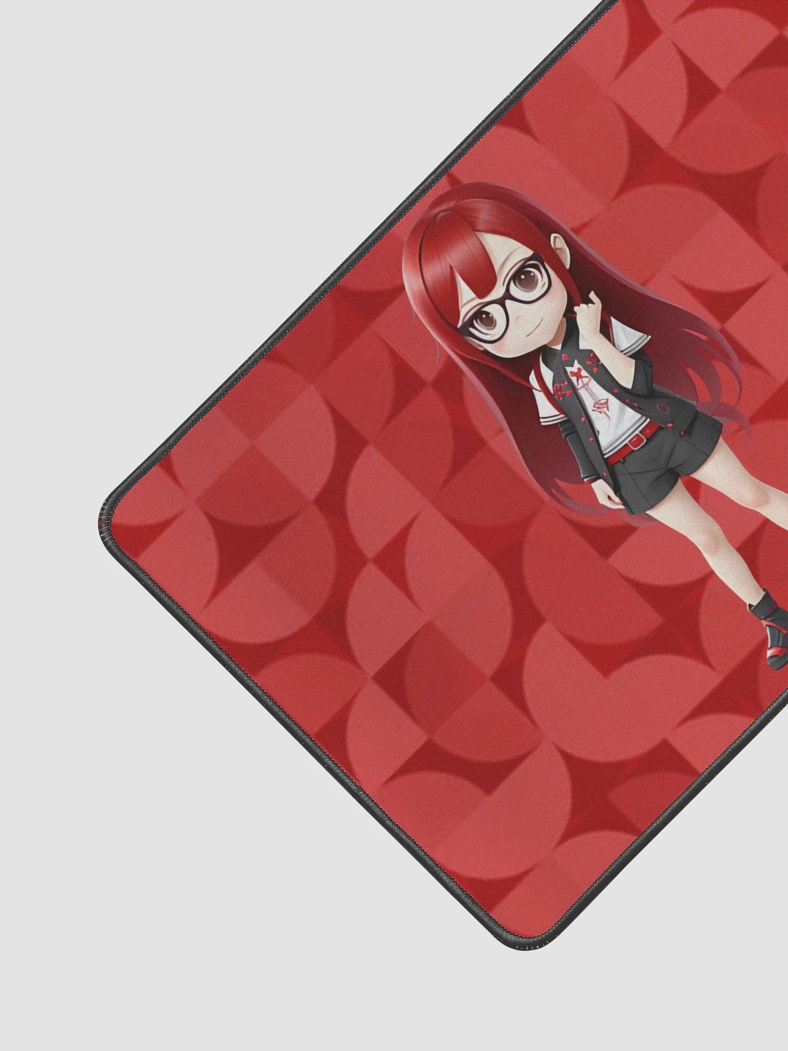 (Red CHIBI) K Desk Mat 12" x 18" product image (2)